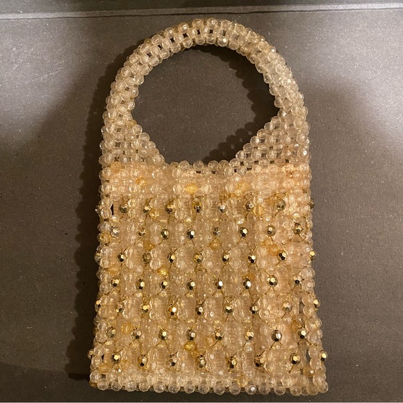 Collectible Vintage Italian crystal beaded evening bag - Picture 2 of 5